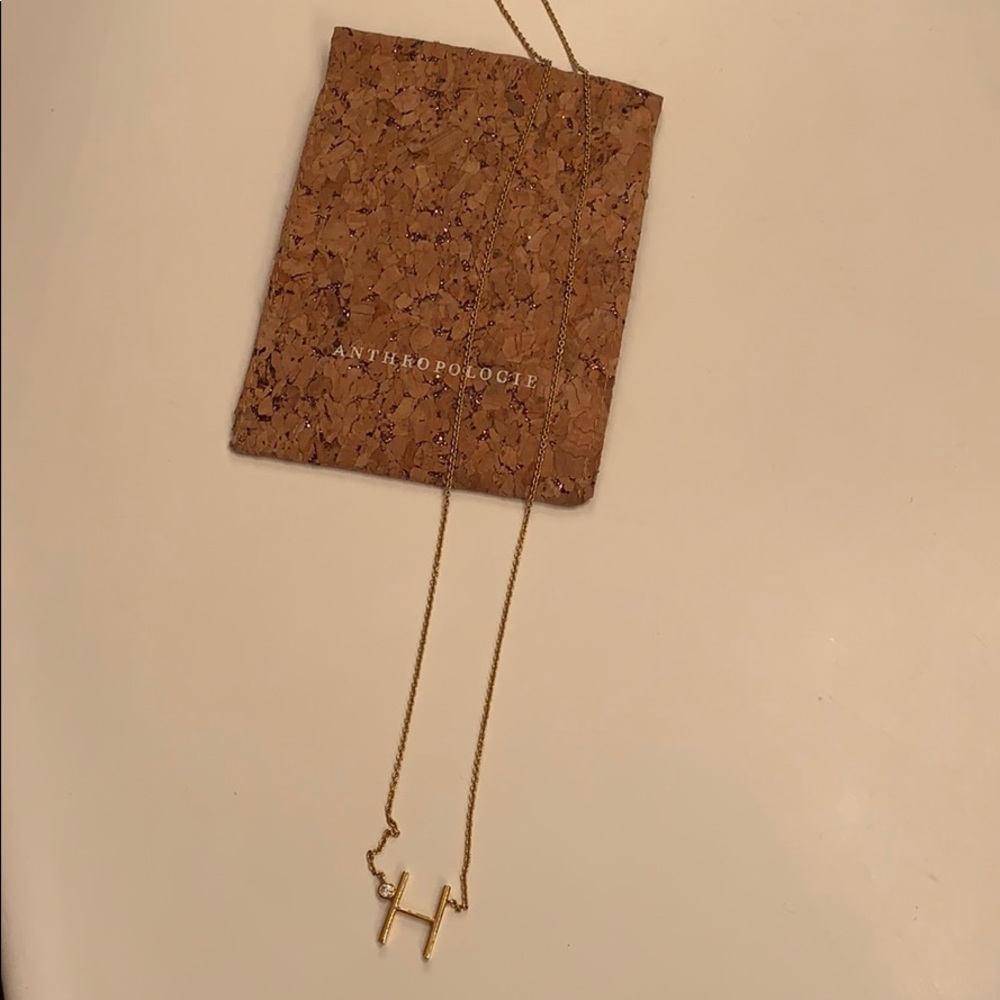 Anthropologie H necklace